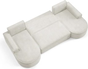 Narożnik MOLLY XL wolnostojący układ U z funkcją spania w tkaninie Abriamo 04 DomoHome