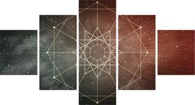 Obraz - Kosmiczny Dodekagram (125x70 cm)