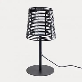 Lampa Stołowa Na Zewnątrz Z Polietylenu Bissel Czarna - Sklum