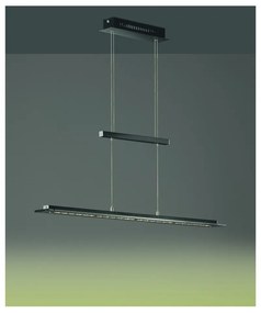 Czarna metalowa lampa wisząca LED ze ściemniaczem Tenso – Fischer &amp; Honsel