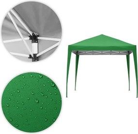 Automatyczny namiot ogrodowy 3x3 m z oknami Gardenia 4W-GR, zielony