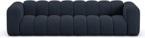 Ciemnoniebieska sofa z tkaniny szenilowej 290 cm Lupine – Micadoni