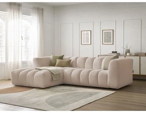 Beżowy narożnik (lewostronny/z szezlongiem) Talia – Bobochic Paris