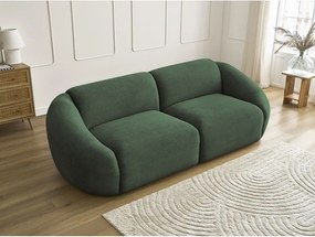 Zielona sztruksowa sofa 250 cm Tina – Bobochic Paris