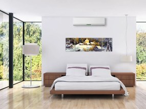 Obraz - Zimowe miasteczko (170x50 cm)