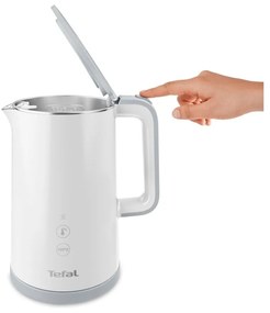 Biały czajnik elektryczny 1,5 l Sense KO693110 – Tefal