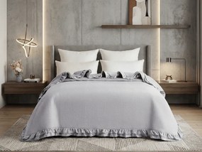 Narzuta na łóżko MONTEGO, jasno szara Rozmiar: 170 x 210 cm
