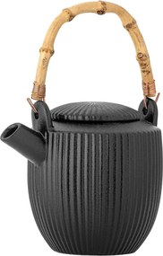 Czarny kamionkowy dzbanek do herbaty 850 ml Neri – Bloomingville