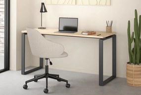 Biurko loft na płozach Sign 150 jackson hickory/szary mat