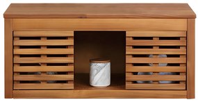 Szafka pod umywalkę wisząca z drewna akacjowego - 90 cm - PENEBEL