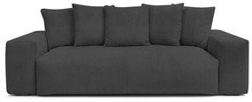 Szara sztruksowa sofa 280 cm Voltaire – Bobochic Paris