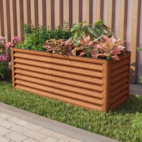 PRIMEYARD 150 x 60 x 60 cm Grządka podwyższona, stal corten, Optyka rdzy - (GFPV00965)