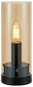 Pomarańczowa lampa stołowa z szklanym kloszem (wys. 23 cm) Post – Markslöjd