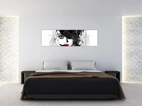 Obraz - Tajemnicza kobieta (170x50 cm)