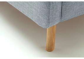 Szaroniebieskie tapicerowane łóżko dwuosobowe ze schowkiem i stelażem 180x200 cm Lotte – Meise Möbel