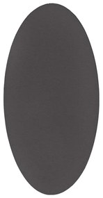 Antracytowy owalny dywan 100x200 R7-W47