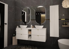 Szafka łazienkowa pod umywalkę nablatową Arcos 06, biały mat, 60 cm - zestaw 1