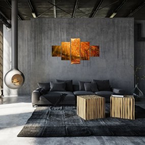 Obraz jesiennego lasu (125x70 cm)