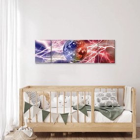 Obraz - Kula ziemska pod prądem (170x50 cm)