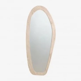 Nieregularne Lustro Ścienne Z Naturalnego Kamienia Urkiz Trawertyn & 70 X 165 Cm - Sklum