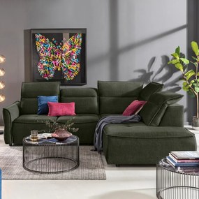 Narożnik MURILLO L z elektryczną regulacją siedziska Prawostronny w tkaninie VOGUE 11 WERSAL