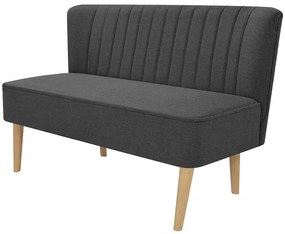 Romantyczna sofa Lernes - grafitowa