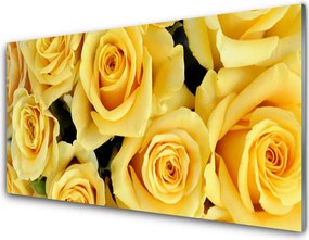 Panel Szklany do Kuchni Królewskie Róże w Ogrodzie