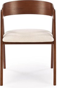 Orzechowe krzesło do jadalni z giętej sklejki K562 Halmar