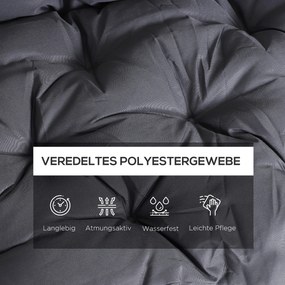 Outsunny poduszka na ławkę poduszka oparcia na ławce 150x98x8 cm