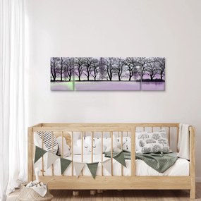 Obraz - Łodka na jeziorze (170x50 cm)