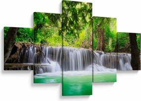 Obraz wodospadu w Kanchanaburi, Tajlandia (125x70 cm)
