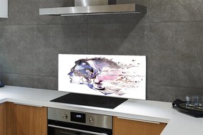 Szklany Panel Malarski Portret Twarzy