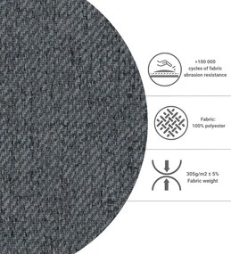 Szaro-naturalne łóżko boxspring ze schowkiem 160x200 cm Faro – Maison de Rêve