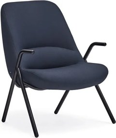 Ciemnoniebieski fotel Teulat Dins, wys. 90 cm