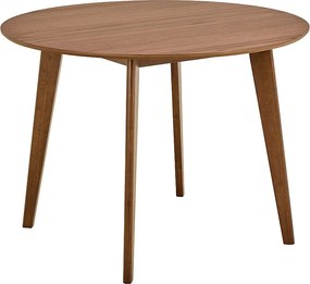 Stół okrągły 105 cm Lumo, kolor orzech włoski lakierowany