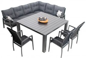 PRATO EXPERT LOUNGE - aluminiowy zestaw ogrodowy 3+1+1