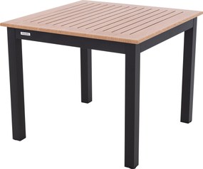 Doppler EXPERT WOOD Antracyt - ogrodowy aluminiowy zestaw wypoczynkowy 4+1