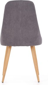 Tapicerowane krzesło do jadalni z przeszyciami K285 Halmar