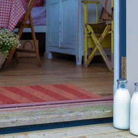Wycieraczka z włókna kokosowego 40x60 cm Pink Stripe – Artsy Doormats