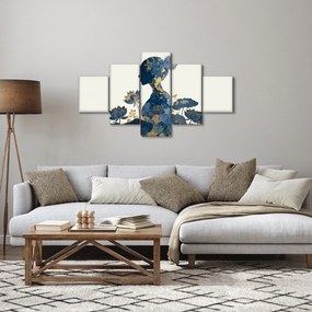 Obraz - Marmurowy profil kobiety (125x70 cm)