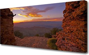 Zdjęcie na płótnie Skaliste Szczyty nad Chmurami