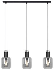 Potrójna wisząca grafitowa lampa T6-M01