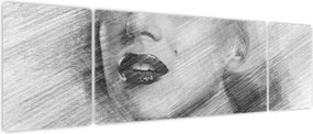 Obraz - Portret Marilyn Monroe (170x50 cm)