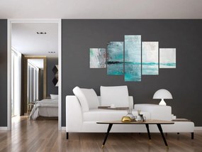 Obraz - Abstrakcyjny obraz olejny (125x70 cm)
