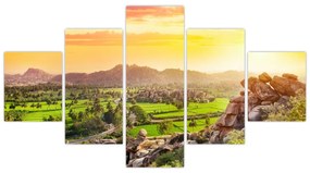 Obraz doliny Hampi w Indiach (125x70 cm)