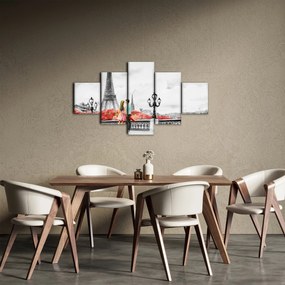 Obraz - Kochankowie w Paryżu (125x70 cm)