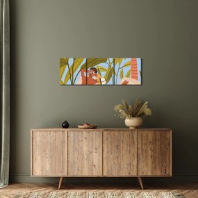 Obraz - Czas letni (z zegarem) (90x30 cm)