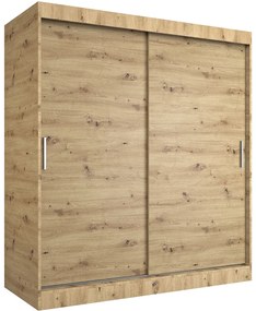 Szafa przesuwna 180 cm dąb artisan - Erco 5X