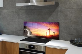 Szkło Ozdobne do Kuchni Grota z Widokiem na Krzyże