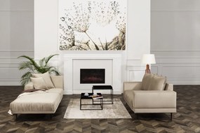Tapicerowana sofa do salonu na wysokich nóżkach Velutto 2 os.